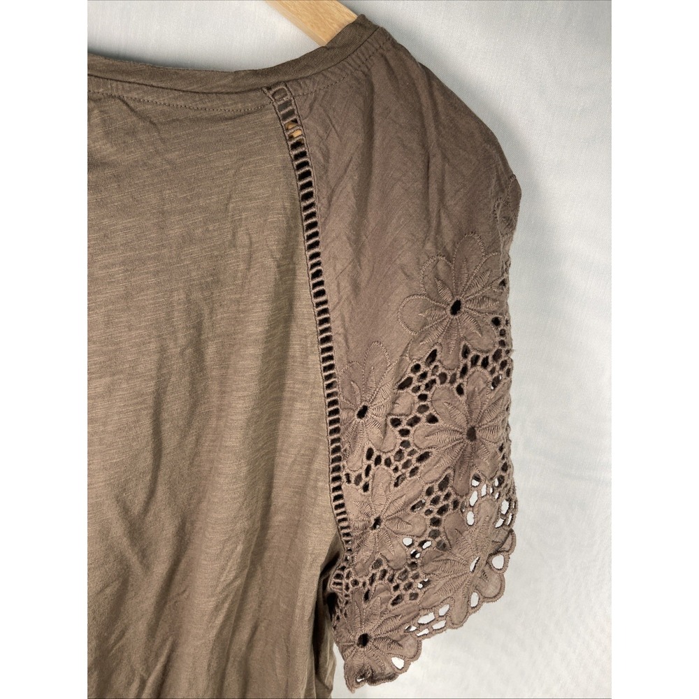 LOFT PLUS EYELET SLEEVE TSHIRT, 18, Military Olive Green NEW WITHOUT‎ TAGS - Picture 6 of 8